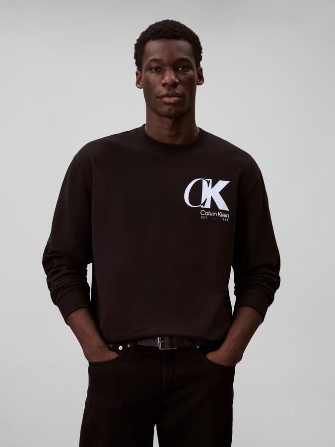 Calvin Klein Sweatshirt LS EU 350TERRY CK OVERLAP GRAPHI - Foto 6