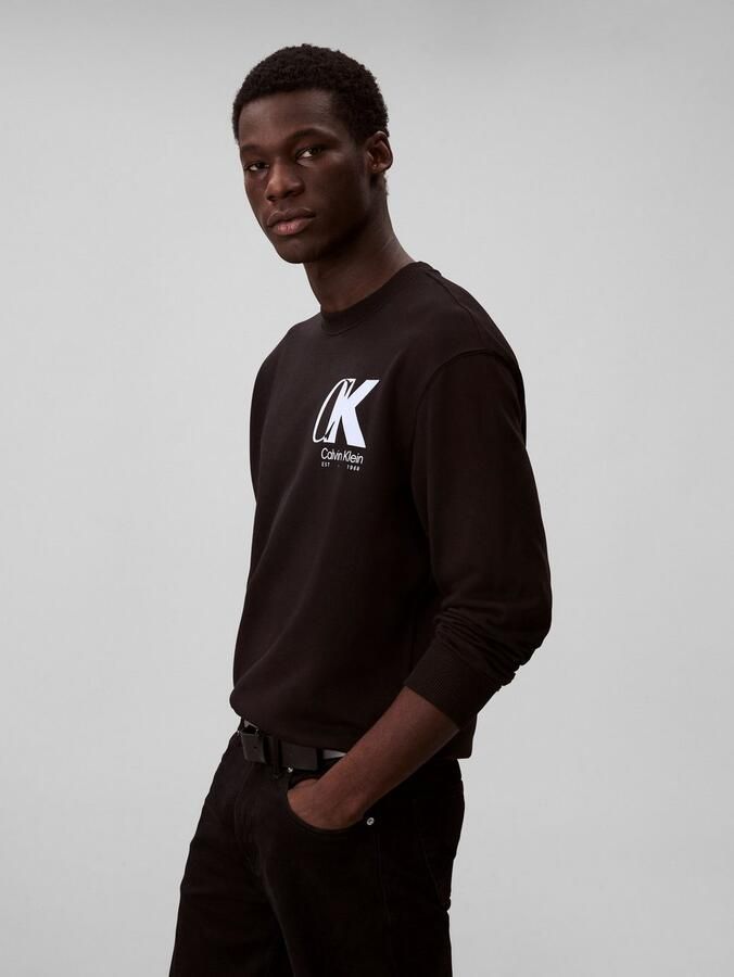 Calvin Klein Sweatshirt LS EU 350TERRY CK OVERLAP GRAPHI - Foto 3