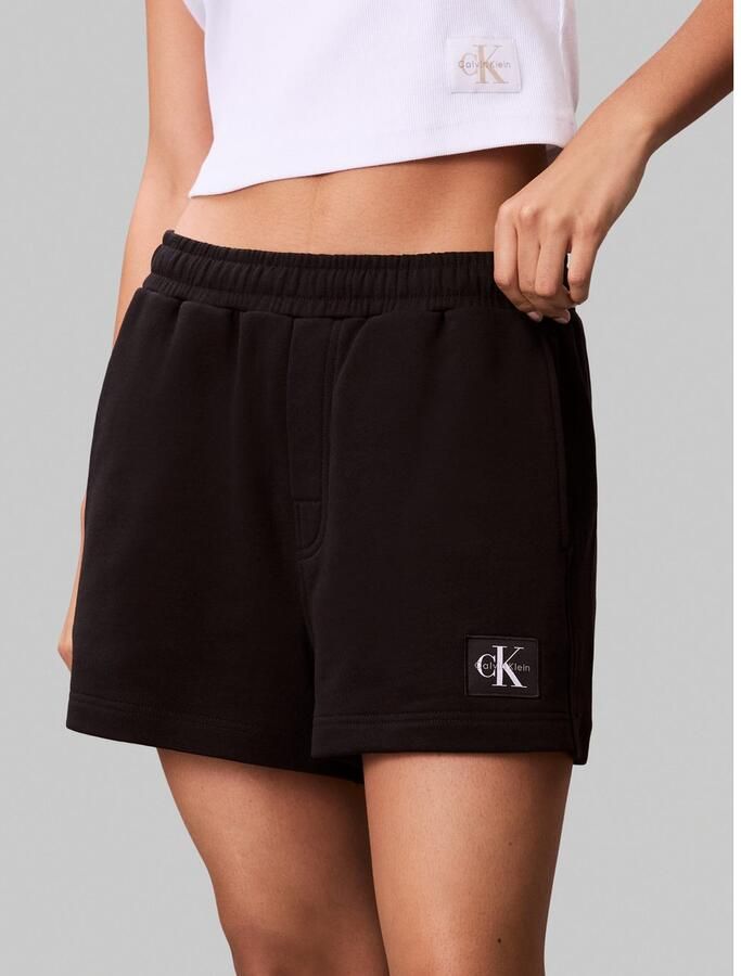 Calvin Klein Sweatshort A FRNCH TRRY BDG L Met elastische taille - Foto 3