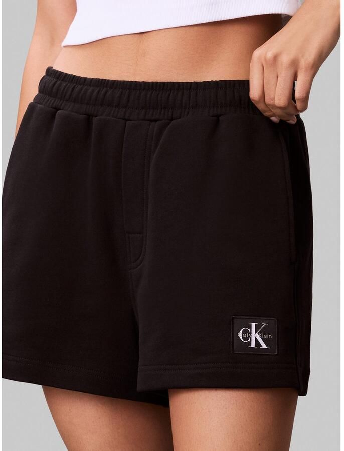Calvin Klein Sweatshort A FRNCH TRRY BDG L Met elastische taille - Foto 2