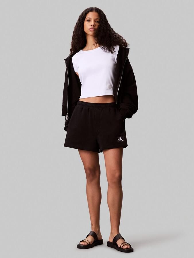 Calvin Klein Sweatshort A FRNCH TRRY BDG L Met elastische taille - Foto 4