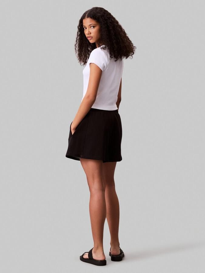 Calvin Klein Sweatshort A FRNCH TRRY BDG L Met elastische taille - Foto 6