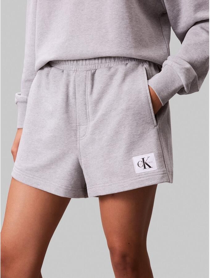 Calvin Klein Sweatshort A FRNCH TRRY BDG L Met elastische taille - Foto 4