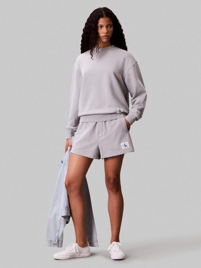 Calvin Klein Sweatshort A FRNCH TRRY BDG L Met elastische taille - Foto 6