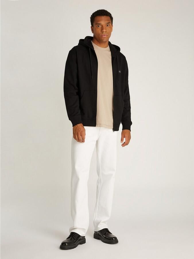 Calvin Klein Sweatvest WOVEN LABEL ZIP THROUGH HOODIE - Foto 3