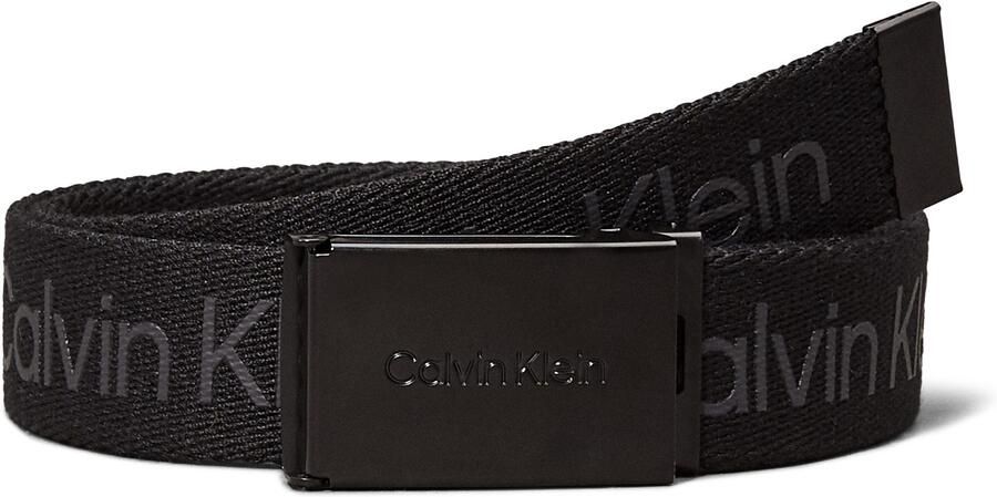 Calvin Klein Synthetische riem CALVIN LOGO CANVAS BELT Logoprinten riemsluiting - Foto 4