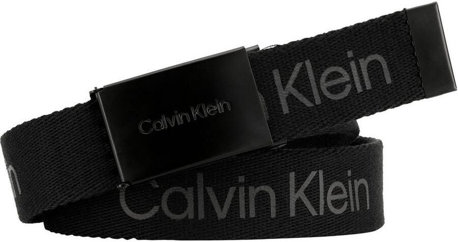 Calvin Klein Synthetische riem CALVIN LOGO CANVAS BELT Logoprinten riemsluiting - Foto 2
