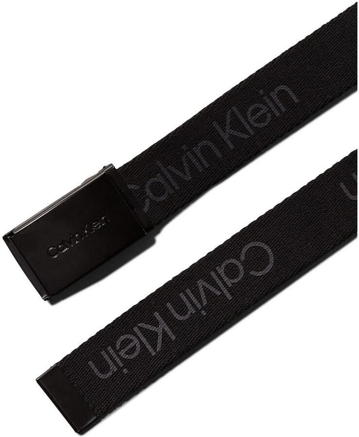 Calvin Klein Synthetische riem CALVIN LOGO CANVAS BELT Logoprinten riemsluiting
