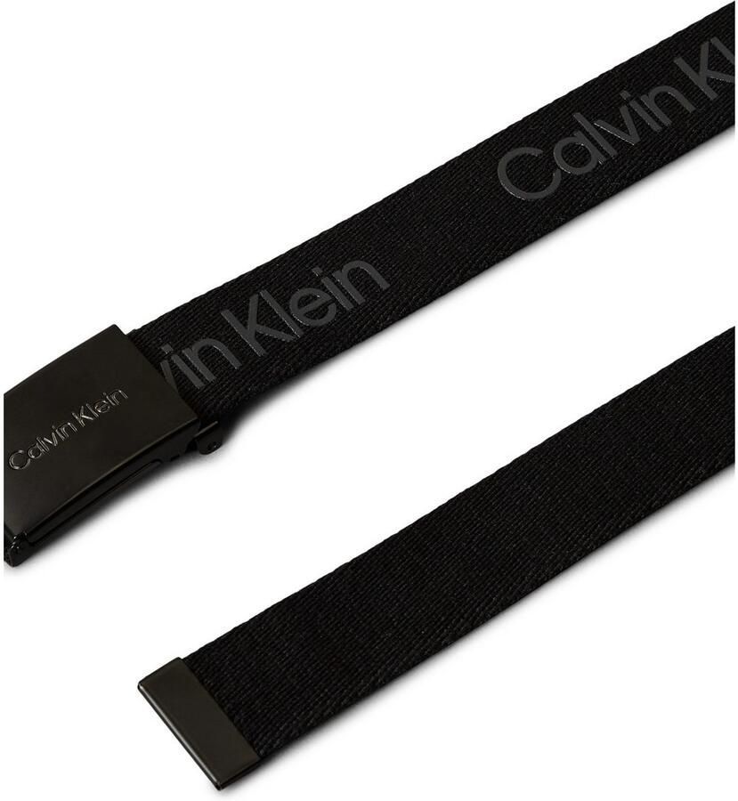Calvin Klein Synthetische riem CALVIN LOGO CANVAS BELT Logoprinten riemsluiting