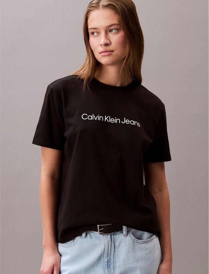 Calvin Klein Jeans T-shirt Korte Mouw A- INST. LOGO CLASSIC TEE SS - Foto 3