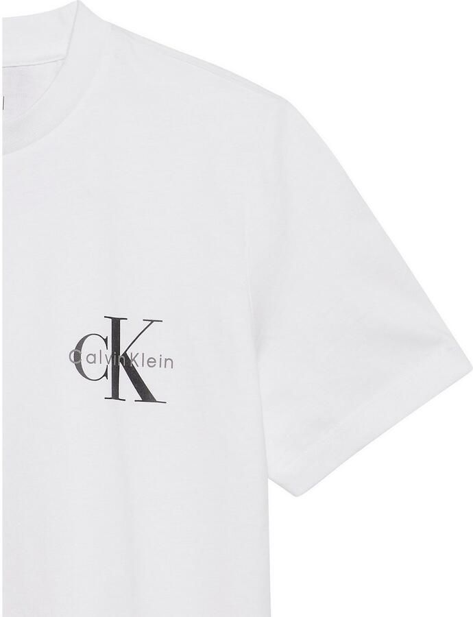 Calvin Klein Jeans T-shirt met labelprint in een set van 2 stuks - Foto 2