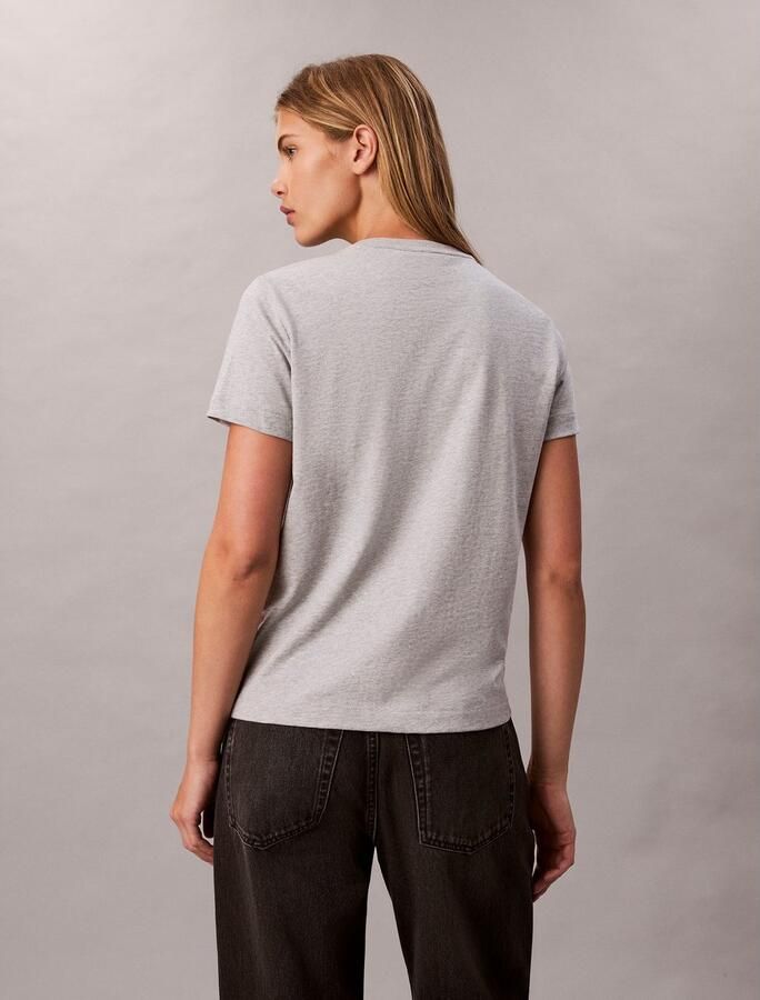 Calvin Klein Jeans T-shirt met labelprint in een set van 2 stuks - Foto 5
