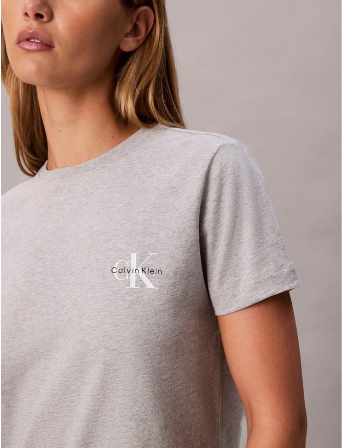 Calvin Klein Jeans T-shirt met labelprint in een set van 2 stuks - Foto 2