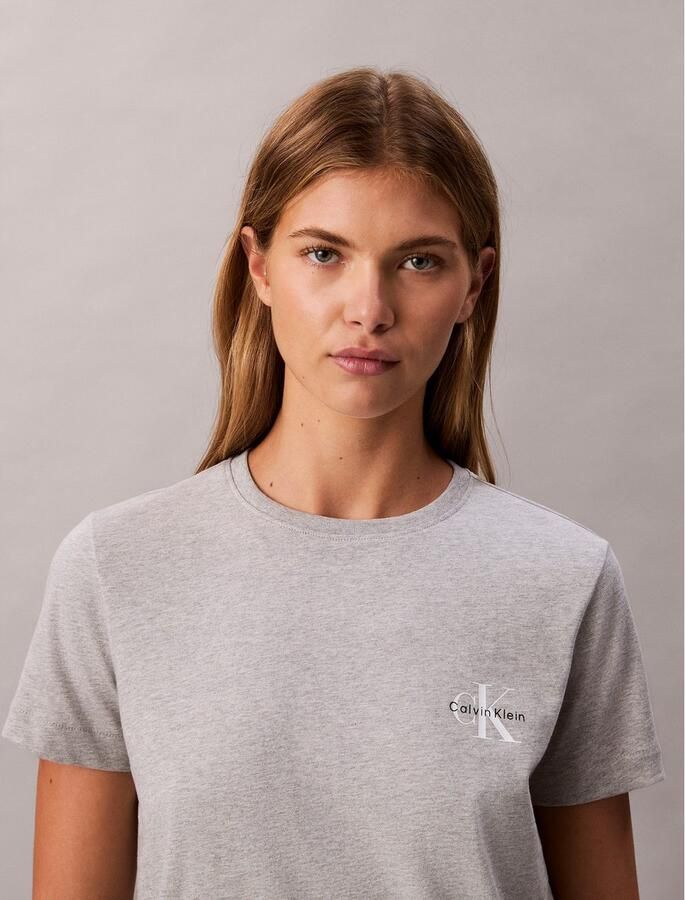 Calvin Klein Jeans T-shirt met labelprint in een set van 2 stuks - Foto 4