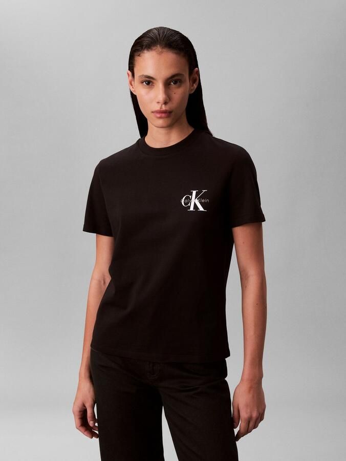 Calvin Klein Jeans T-shirt met labelprint in een set van 2 stuks - Foto 5