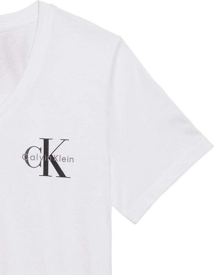 Calvin Klein Jeans T-shirt met labelprint in een set van 2 stuks