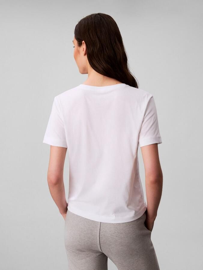 Calvin Klein Jeans T-shirt met labelprint in een set van 2 stuks - Foto 4