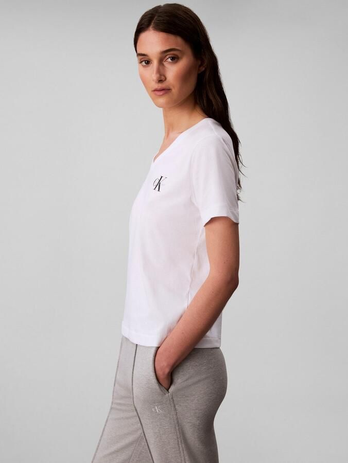 Calvin Klein Jeans T-shirt met labelprint in een set van 2 stuks - Foto 5