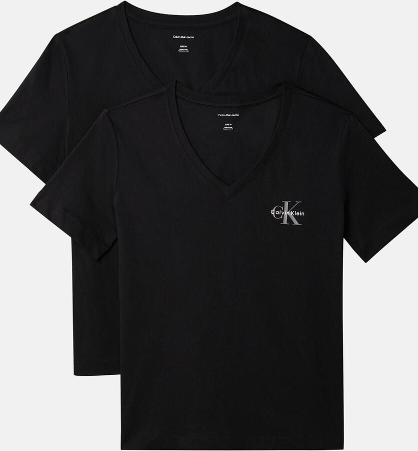 Calvin Klein T-shirt Met V-hals (2-delig Set van 2) - Foto 6