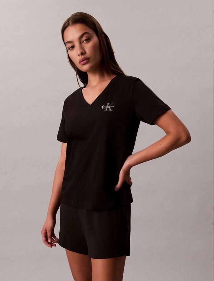 Calvin Klein T-shirt Met V-hals (2-delig Set van 2) - Foto 3