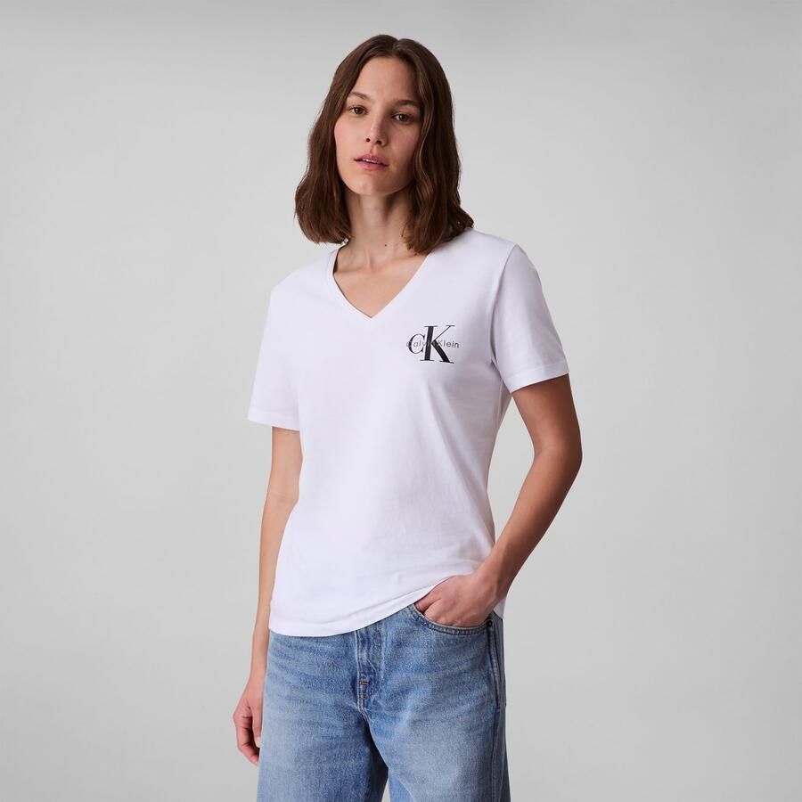 Calvin Klein T-shirt Met V-hals (2-delig Set van 2) - Foto 4