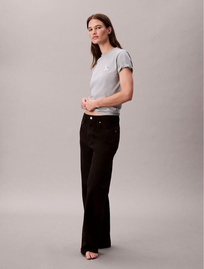 Calvin Klein Jeans T-shirt met labelprint in een set van 2 stuks - Foto 4