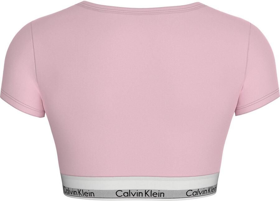 Calvin Klein T-shirt-bh T-SHIRT BRALETTE met een logo-opschrift - Foto 5