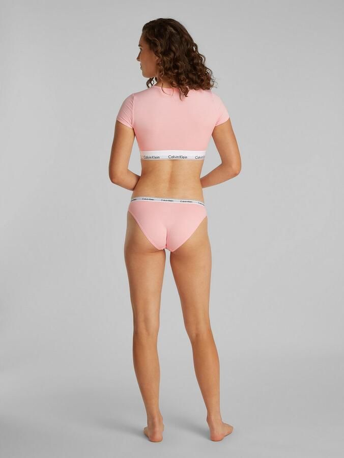 Calvin Klein T-shirt-bh T-SHIRT BRALETTE met een logo-opschrift - Foto 3