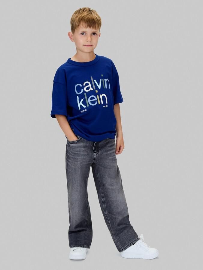 Calvin Klein T-shirt COLOR LOGO GRAPHIC SS T-SHIRT voor kinderen tot 16 jaar logo-opschrift - Foto 4