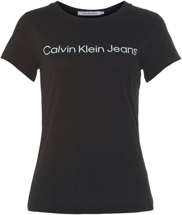 Calvin Klein T-shirt CORE INSTITUTIONAL LOGO SLIM FIT TEE met -logo-opschrift - Foto 5
