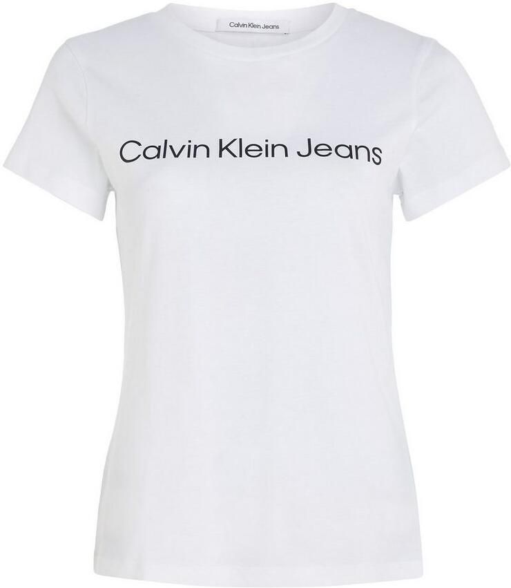 Calvin Klein Jeans Logo T-shirt Vrouwen Herfst Winter Collectie White Dames - Foto 6