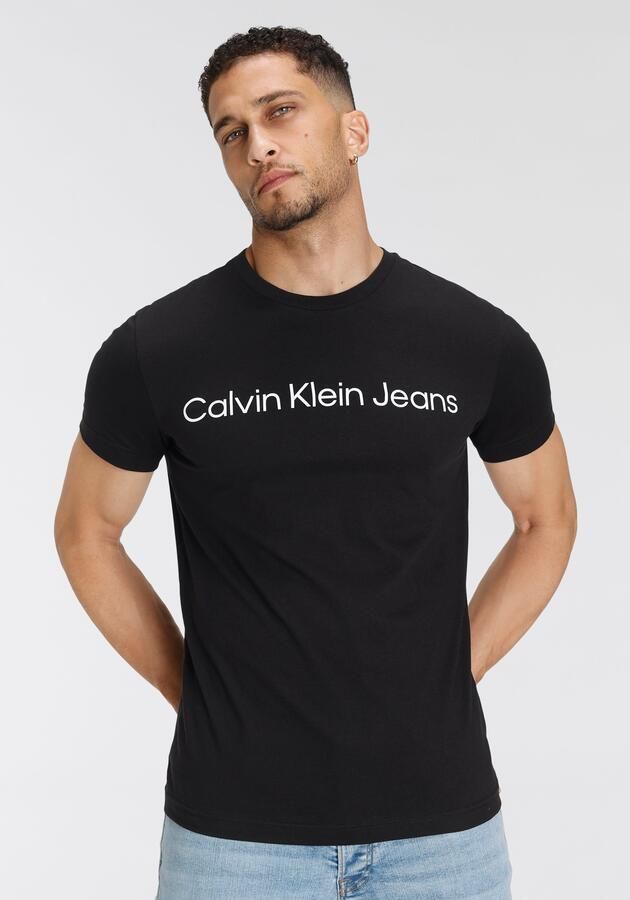Calvin Klein Jeans Heren T-shirt Polo Herfst Winter Collectie Black Heren - Foto 11