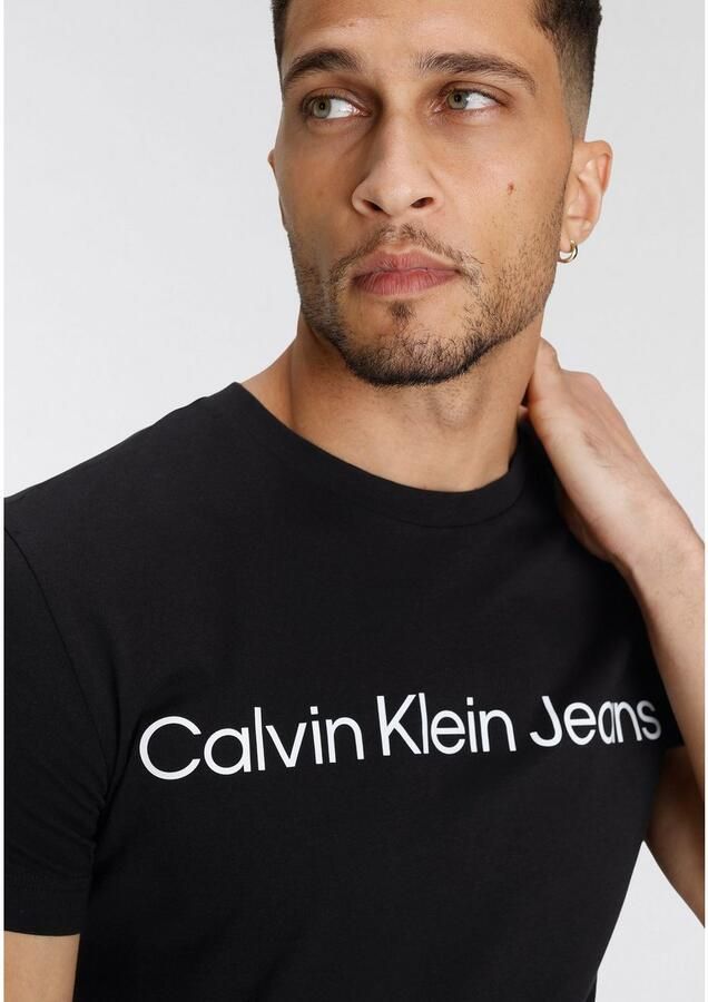 Calvin Klein Jeans Heren T-shirt Polo Herfst Winter Collectie Black Heren - Foto 9