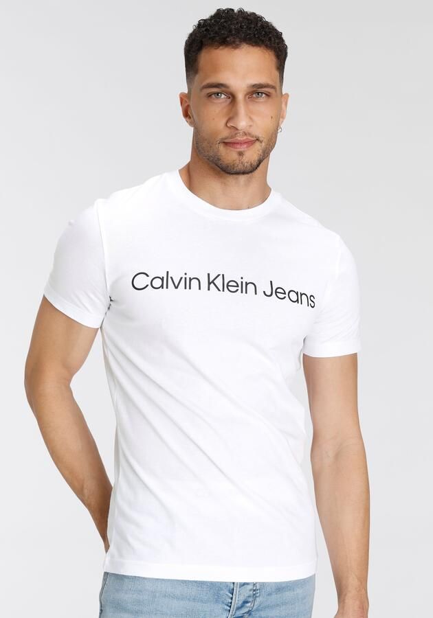 Calvin Klein Jeans Heren T-shirt Polo Herfst Winter Collectie White Heren - Foto 10