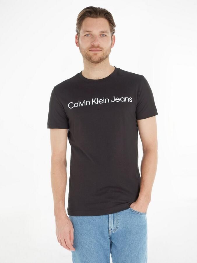 Calvin Klein Jeans Heren T-shirt Polo Herfst Winter Collectie Black Heren - Foto 6