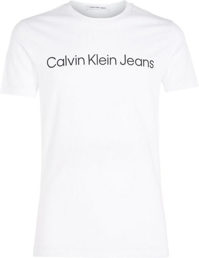 Calvin Klein Jeans Heren T-shirt Polo Herfst Winter Collectie White Heren - Foto 2