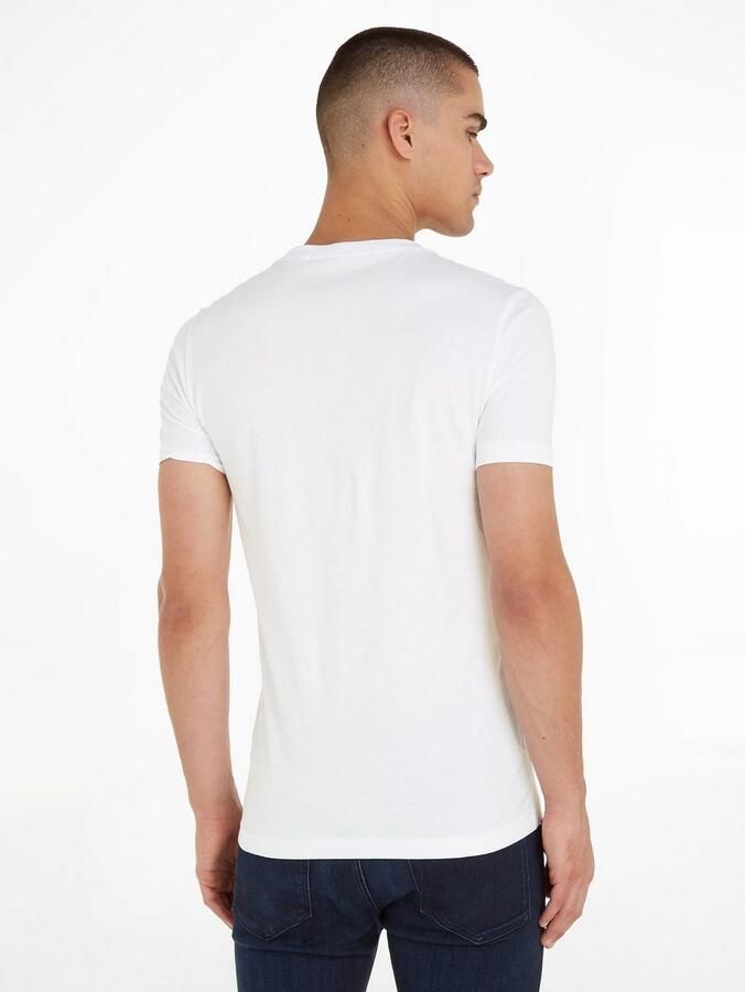 Calvin Klein Jeans Heren T-shirt Polo Herfst Winter Collectie White Heren - Foto 6