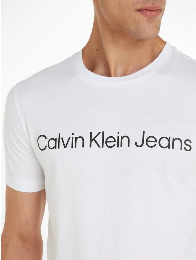 Calvin Klein Jeans Heren T-shirt Polo Herfst Winter Collectie White Heren - Foto 4