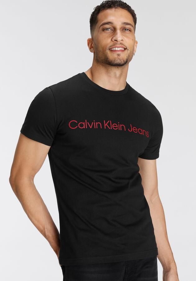 Calvin Klein Jeans Heren T-shirt Polo Herfst Winter Collectie Black Heren - Foto 9
