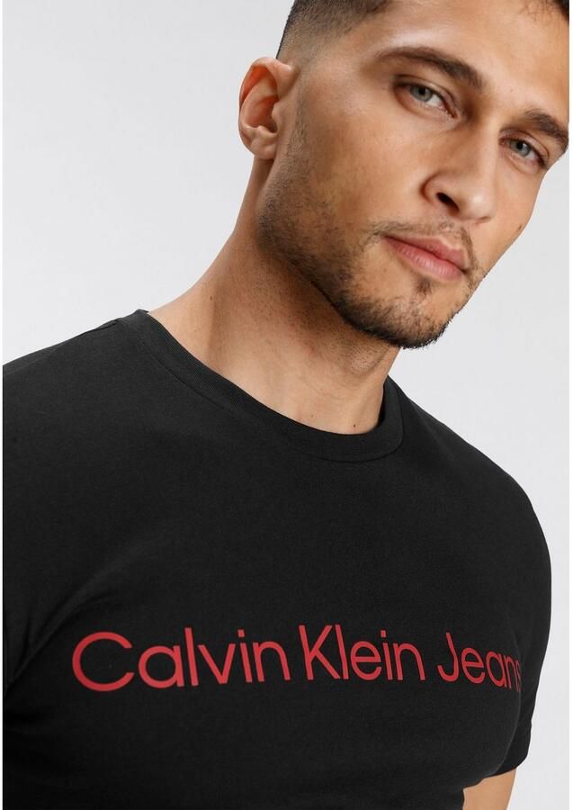 Calvin Klein Jeans Heren T-shirt Polo Herfst Winter Collectie Black Heren - Foto 7