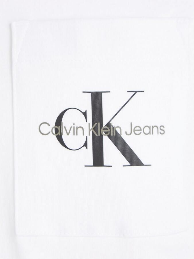 Calvin Klein Jeans Polo Shirt Lange Mouw CORE MONOLOGO POCKET SLIM TEE J30J320936 - Foto 6