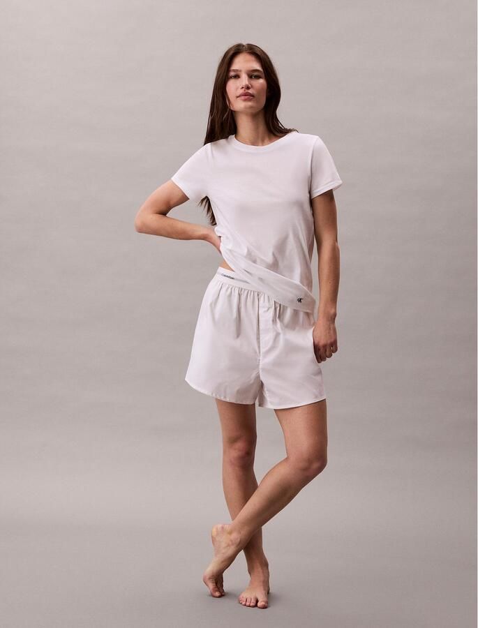 Calvin Klein Underwear Pyjamabovendeel met logostitching in een set van 3 stuks model 'Classic' - Foto 3