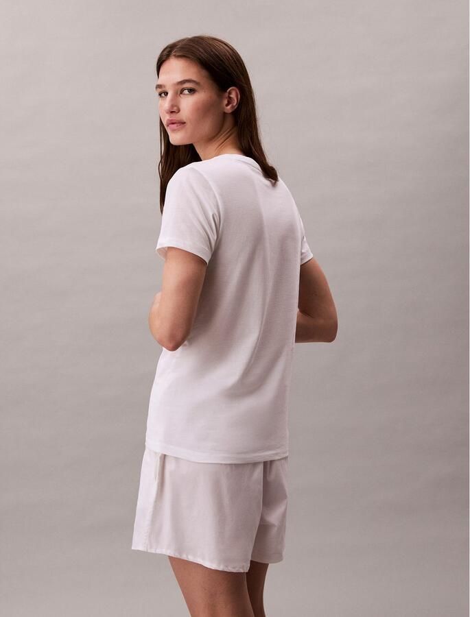 Calvin Klein Underwear Pyjamabovendeel met logostitching in een set van 3 stuks model 'Classic' - Foto 5