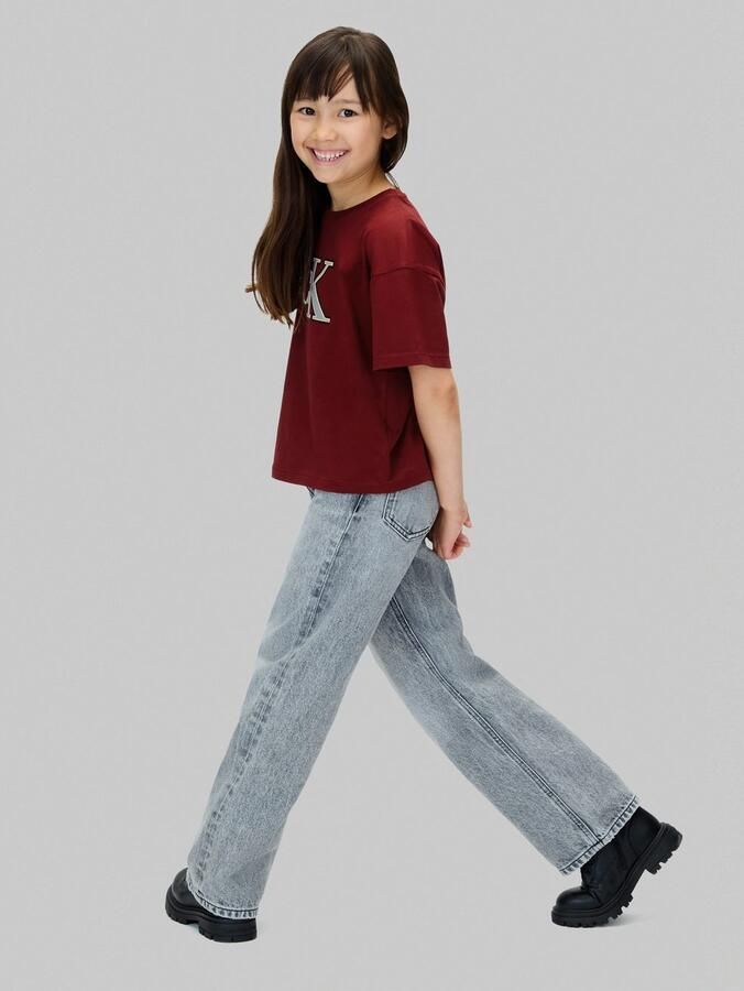 Calvin Klein T-shirt FESTIVE GRAPHIC SS T-SHIRT voor kinderen tot 16 jaar glitterprint - Foto 5