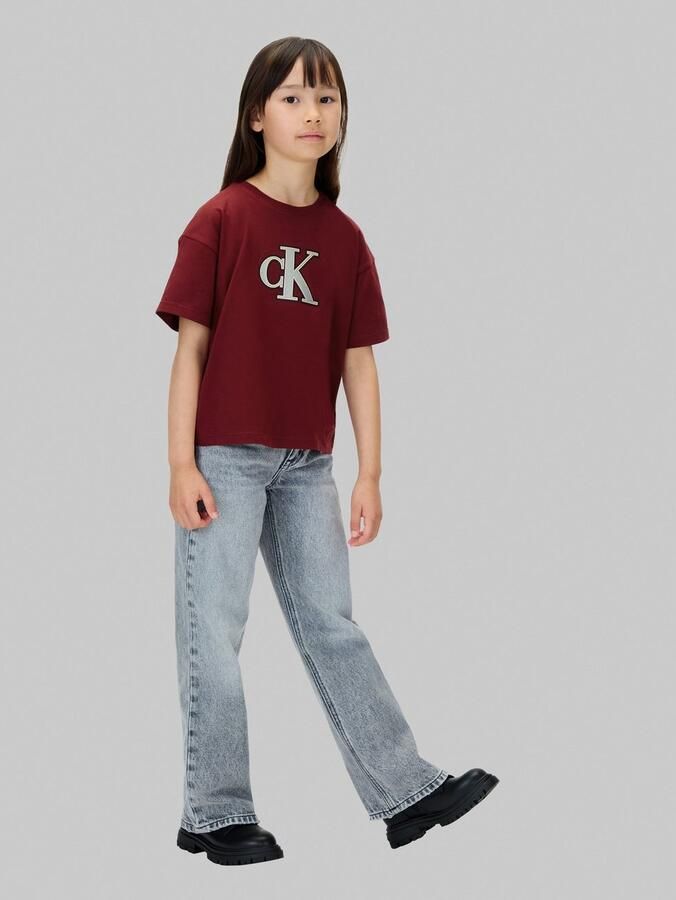 Calvin Klein T-shirt FESTIVE GRAPHIC SS T-SHIRT voor kinderen tot 16 jaar glitterprint - Foto 7