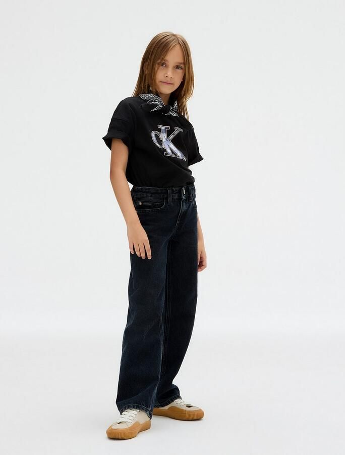 Calvin Klein T-shirt FILED IN MONOLOGO TEE voor kinderen tot 16 jaar coole logo-print - Foto 4