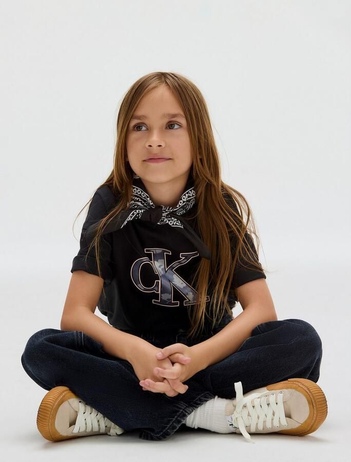 Calvin Klein T-shirt FILED IN MONOLOGO TEE voor kinderen tot 16 jaar coole logo-print - Foto 5