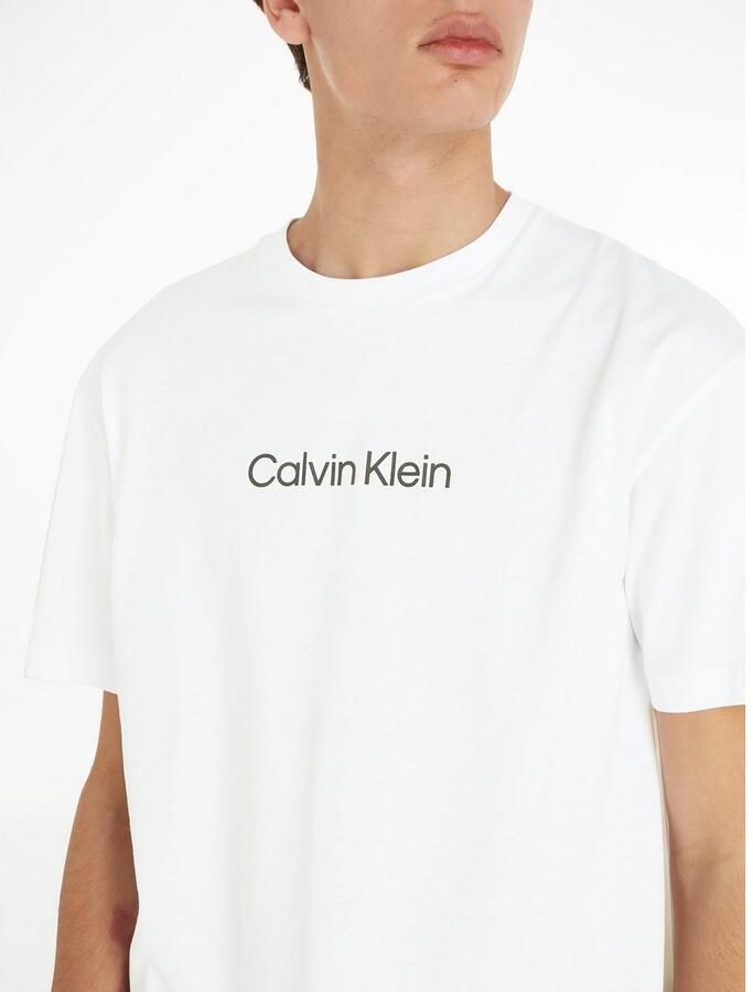 Calvin Klein regular fit T-shirt van katoen bright white - Foto 4