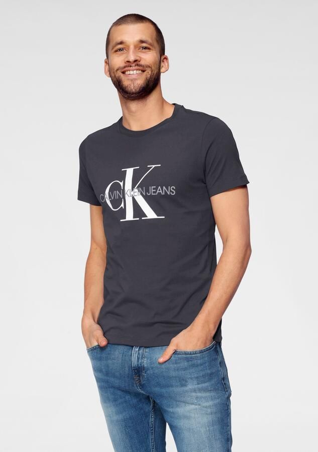Calvin Klein Jeans Heren Blauw Print T-shirt Blue Heren - Foto 7