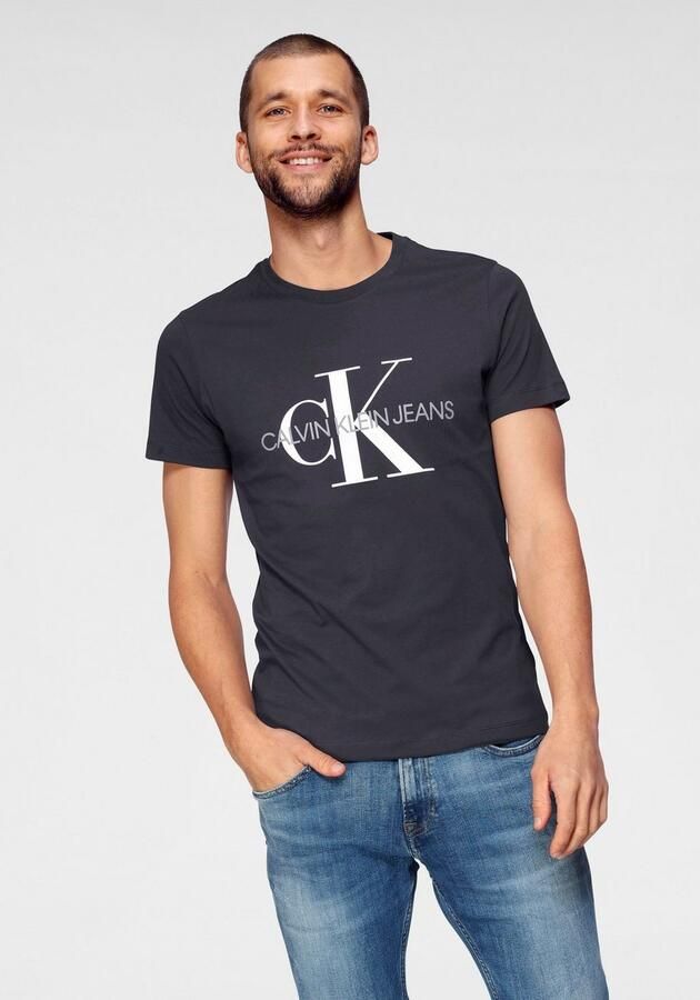 Calvin Klein Jeans Heren Blauw Print T-shirt Blue Heren - Foto 6